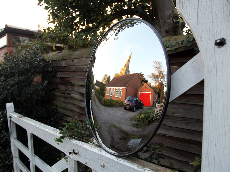 Hidden Driveway Mirror