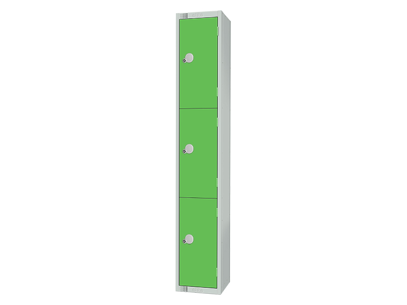 Workplace Lockers (3 Door, Green)