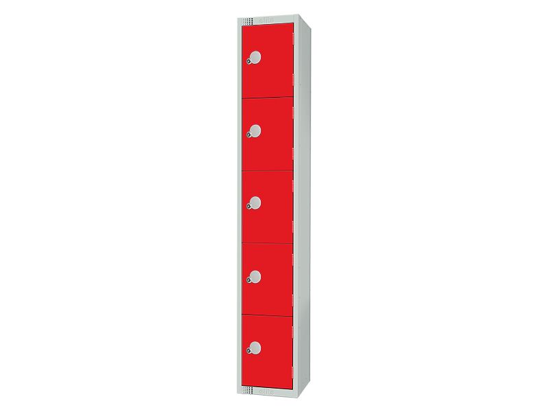 Handbag Lockers (5 Door, Red)