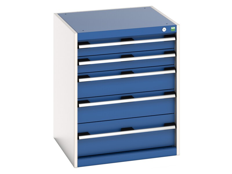 Small Parts Drawer Cabinet (800H x 650W x 650L, Light Grey / Blue)