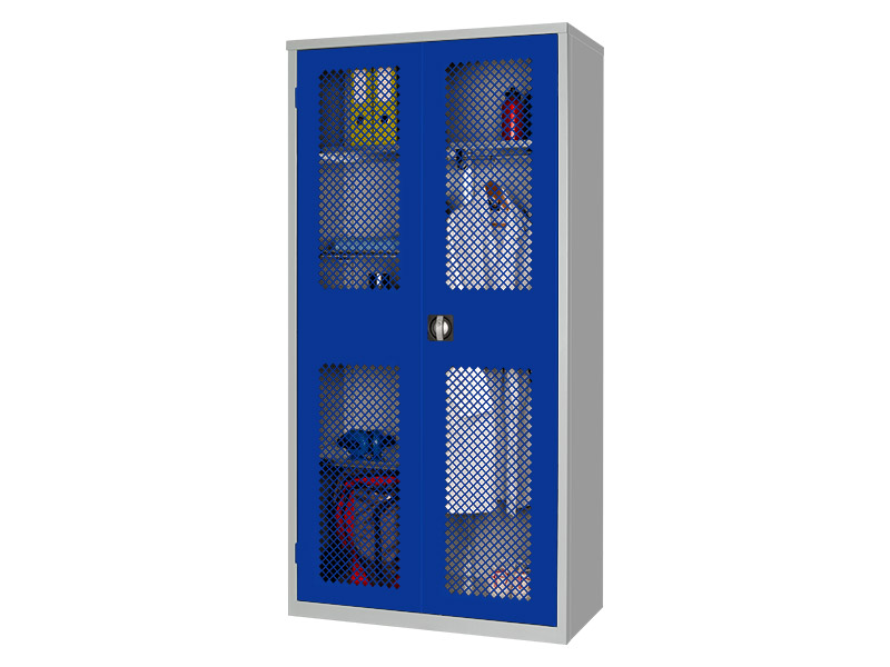 Industrial Mesh Cabinet (Blue)