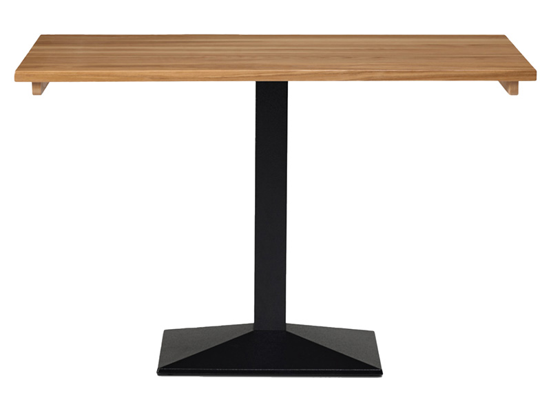 Quattro Pyramid Single Base Dining Height Table (Oak)