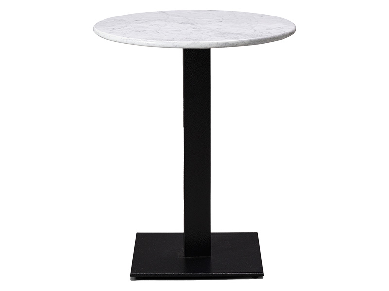 Forza Solid Marble Round Dining Height Table (600 x 600, Square)