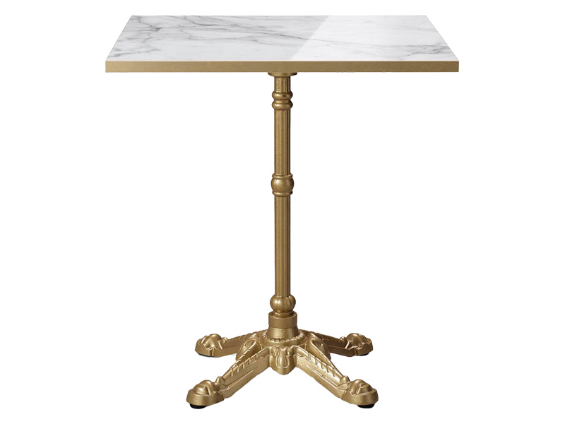 Premium Gold Bistro Square Dining Height Table (600 x 600)