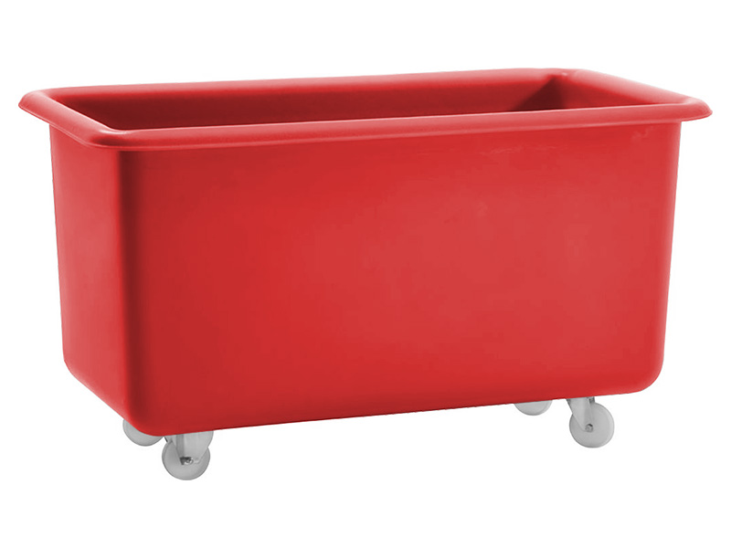 Plastic Tub on Wheels (455L, Red)