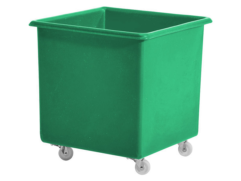 Plastic Tub on Wheels (72L, Green)