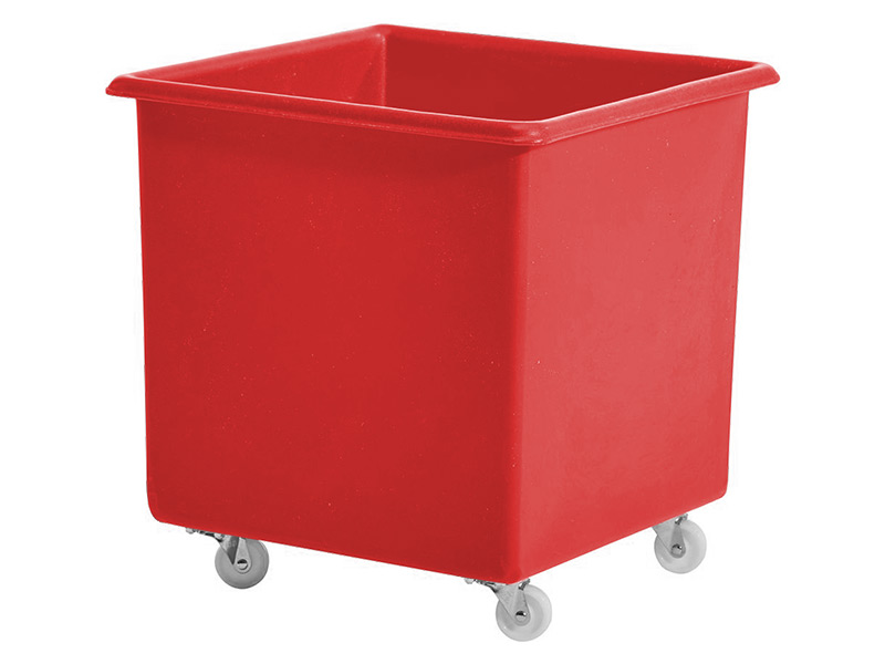 Plastic Tub on Wheels (72L, Red)