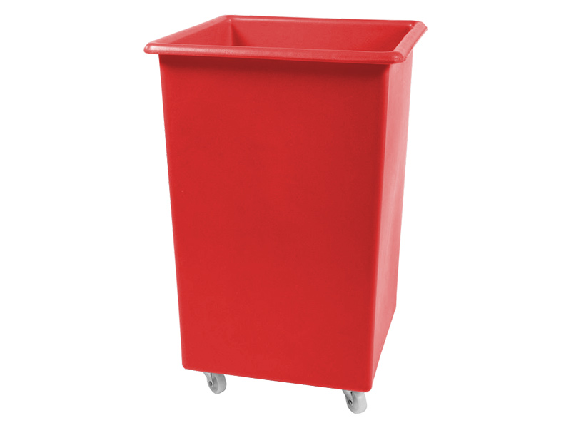 Plastic Tub on Wheels (118L, Red)