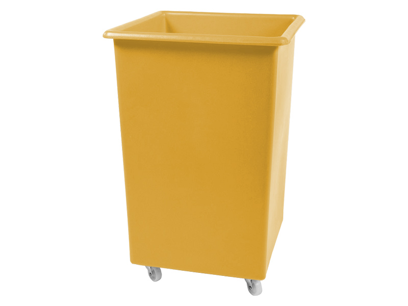 Plastic Tub on Wheels (118L, Yellow)