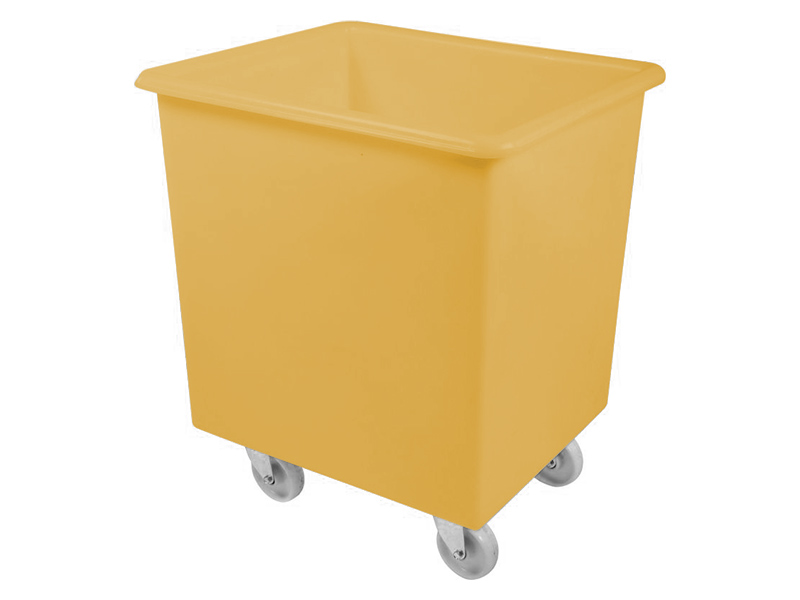 Plastic Tub on Wheels (135L, Yellow)