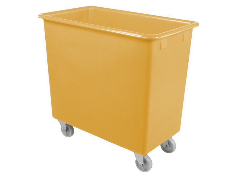 Plastic Tub on Wheels (200L, Yellow)