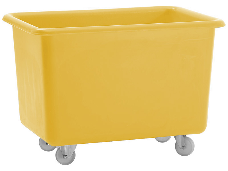 Plastic Tub on Wheels (320L, Yellow)