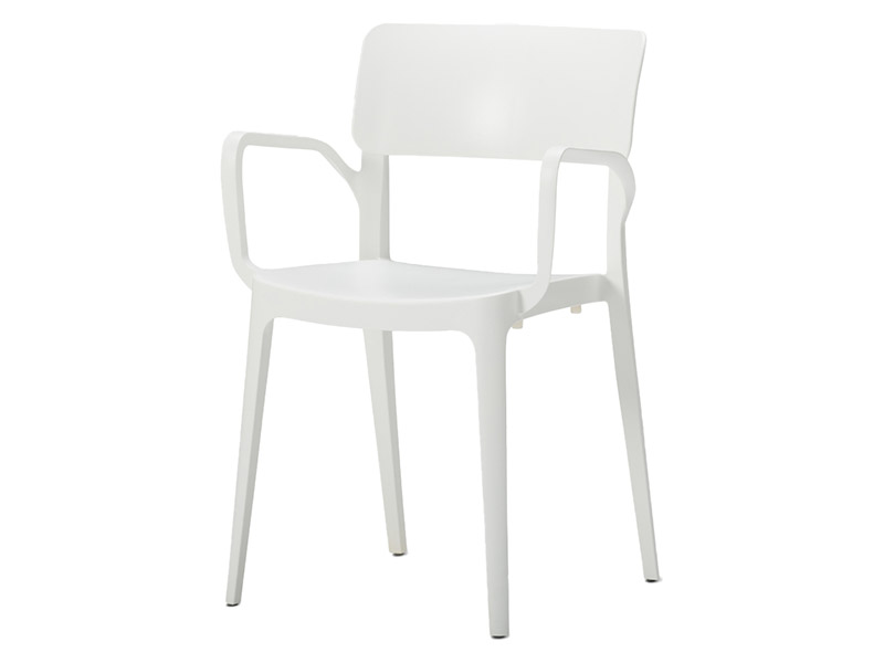 Vivo Polypropylene Arm Chair (White)