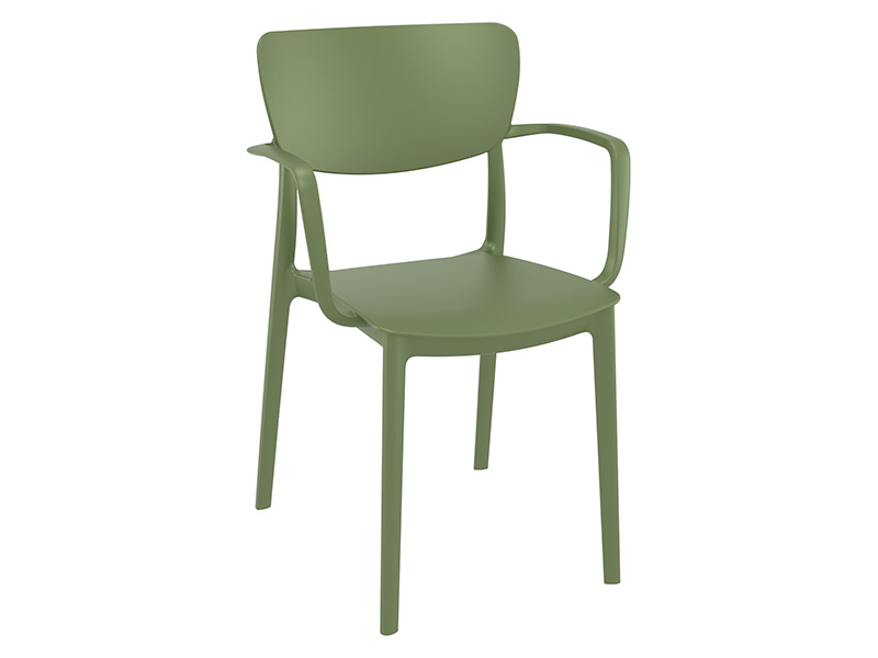 Lisa Arm Chair (Olive Green)