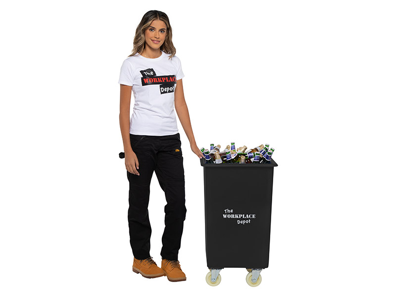 Bottle Skip on Wheels (118L, Black)