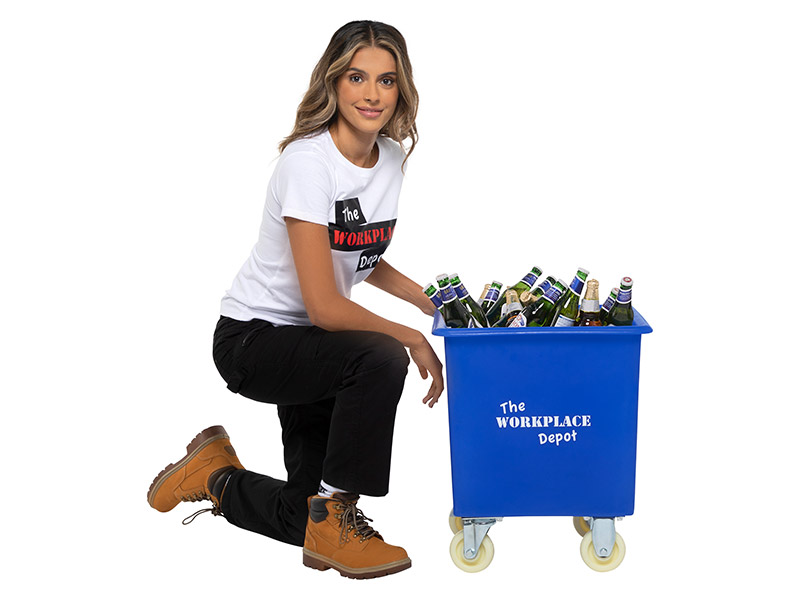 Small Bottle Bin (72L, Blue)