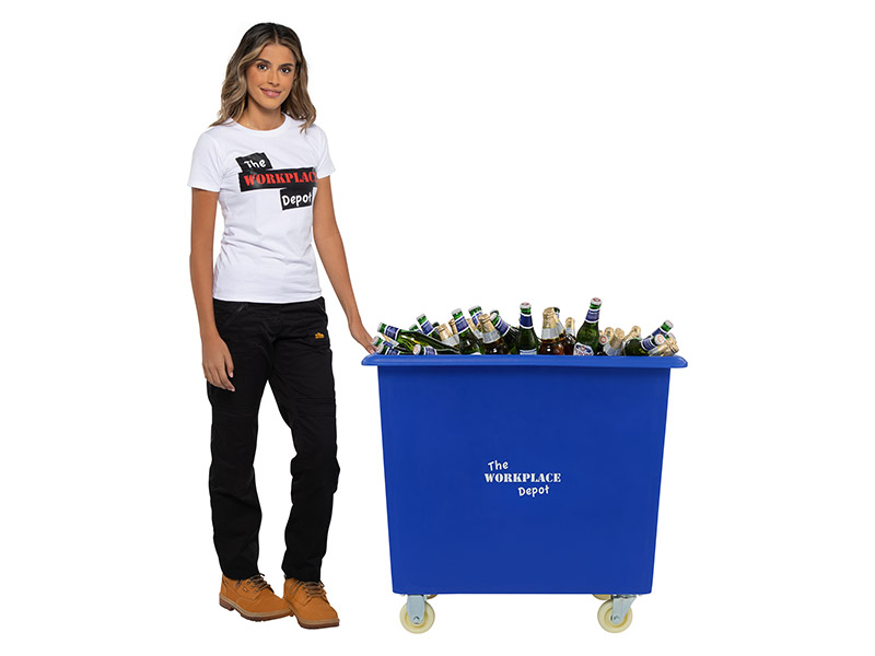 Medium Bottle Bin (200L, Blue)