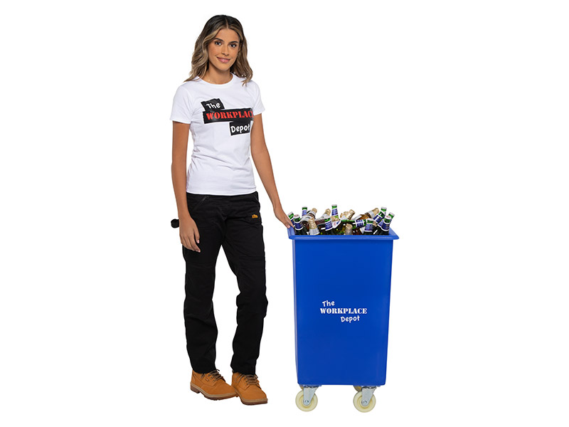 Bottle Bin on Wheels (118L, Blue)