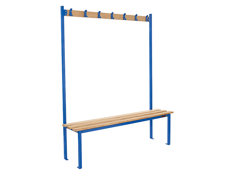 Cloakroom Benching (Single Sided, Blue)