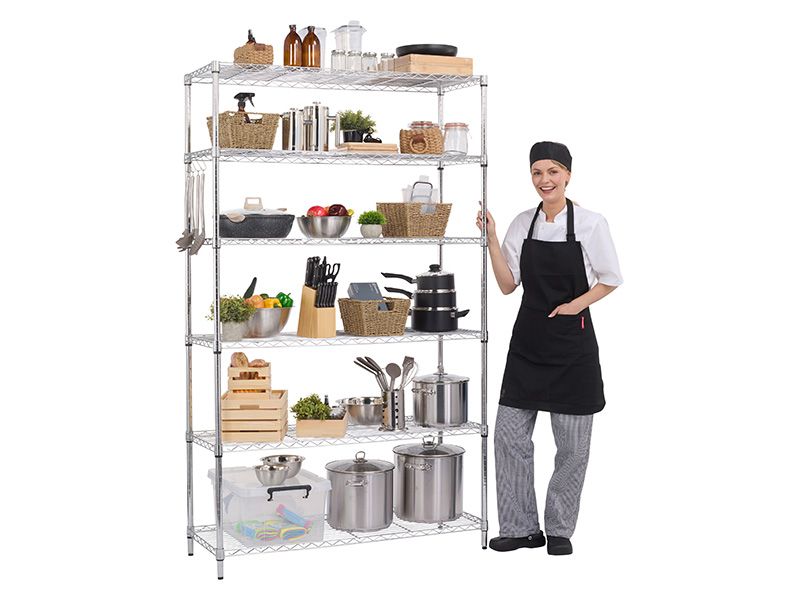 Chrome Wire Kitchen Shelving