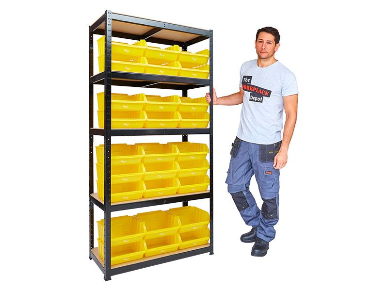 plastic storage bin shelves