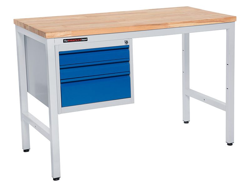 Metal Workbench with Drawers