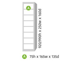 8 Compartment Lockers