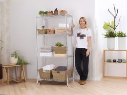 Chrome Shelving Unit