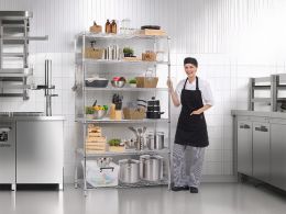 Chrome Wire Kitchen Shelving