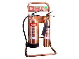 Double Fire Extinguisher Stand