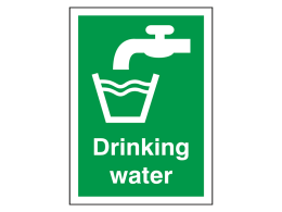 "Drinking Water" First Aid Sign