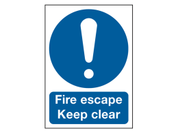 "Escape Route" Mandatory Site Safety Sign