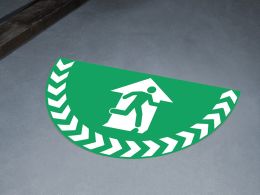 Fire Exit Symbol Floor Graphic