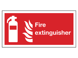 "Fire Extinguisher" Fire Safety Equipment Sign