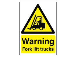 "Fork Lift Trucks" Warning Safety Sign