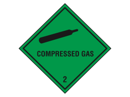 "Compressed Gas" Hazard Warning Labels