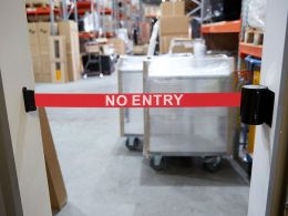 No Entry Retractable Belt Barrier