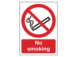 "No Smoking" Prohibition Sign