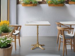 Premium Gold Bistro Square Dining Height Table