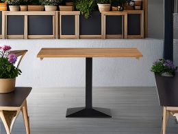 Quattro Pyramid Single Base Dining Height Table