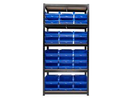 Shelf Unit with Bins