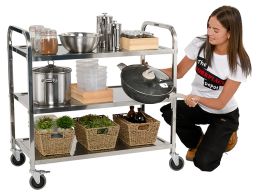 Stainless Steel Service Trolley