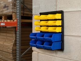 Wall Mounted Louvred Panel Bin Kit