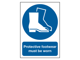 "Wear Boots" Mandatory Site Safety Sign