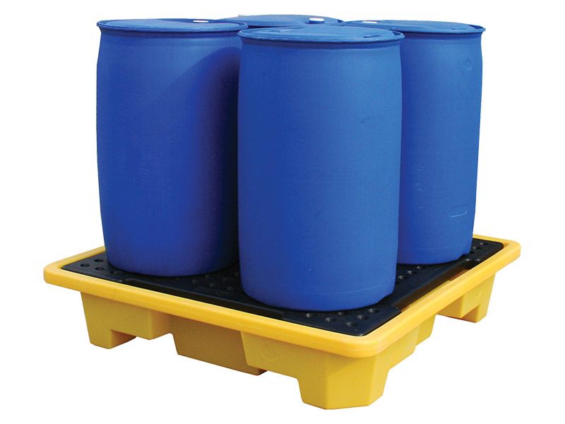 4 Drum Stackable Spill Pallet