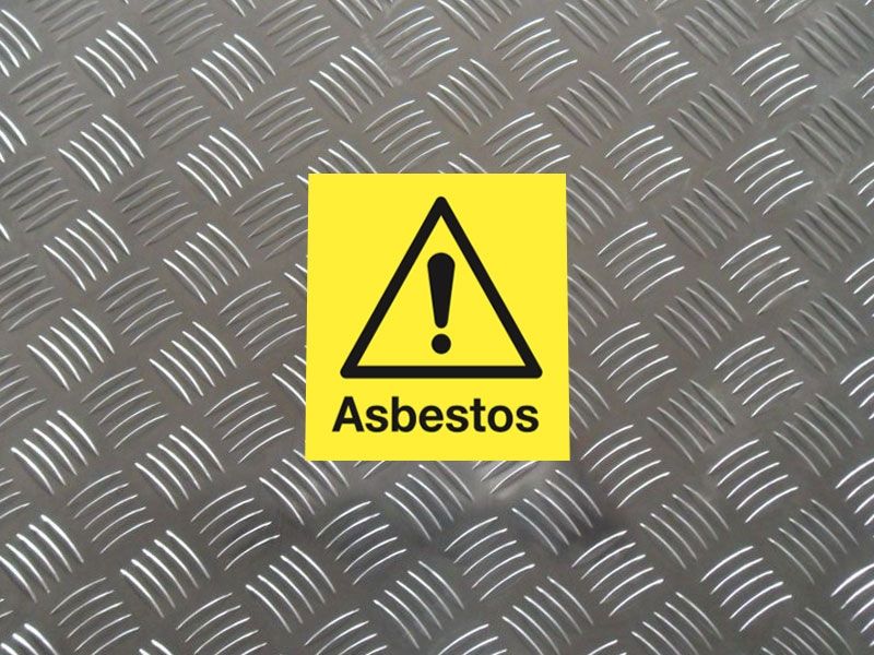 "Asbestos" Labels on a Roll