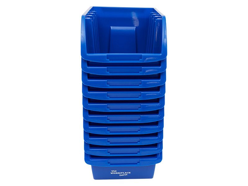 Blue Plastic Storage Bins