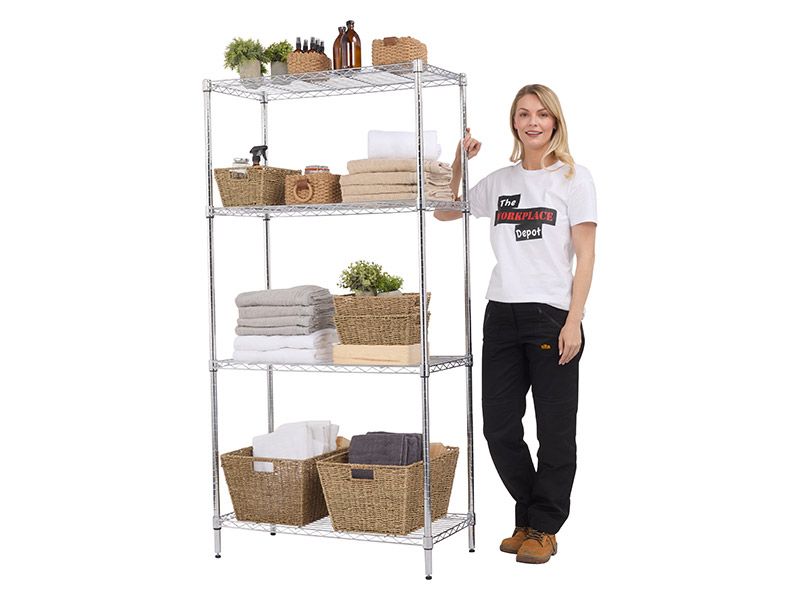 Chrome Shelving Unit