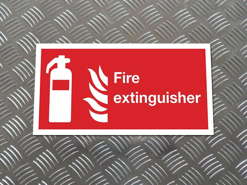 "Fire Extinguisher" Fire Safety Equipment Sign