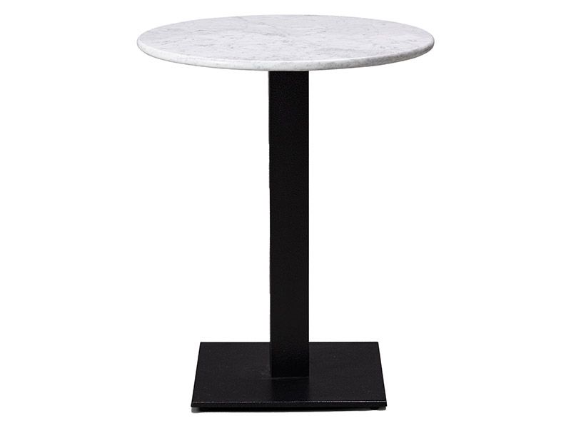 Forza Solid Marble Round Dining Height Table